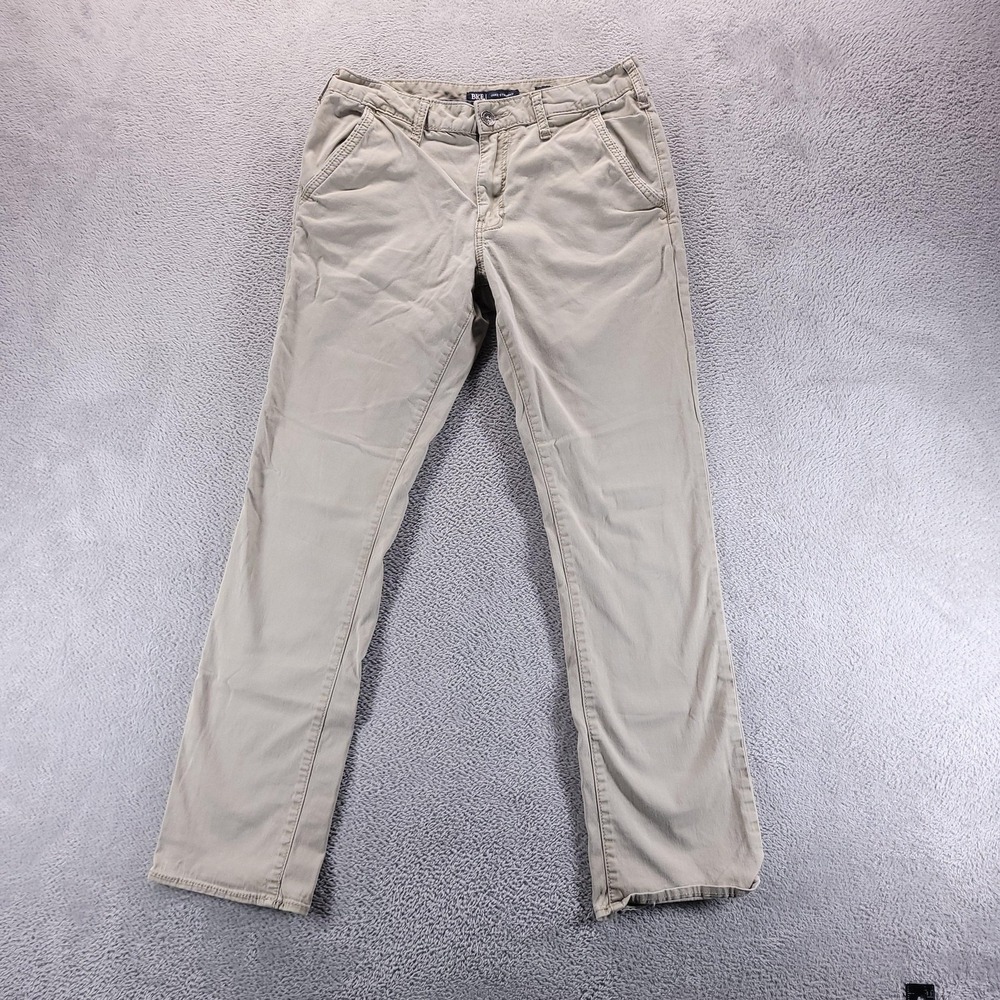 BKE Pants Mens 32x32 Beige Jake Straight Chino Stretch Casual Office Work